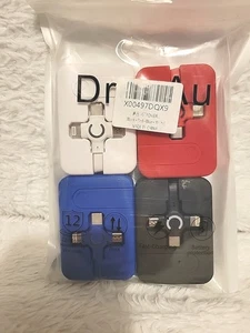 Fast Charging 3-in-1 Retractable Cable 4 Pack! All Devices 3.28FT Free Ship! - Picture 1 of 3