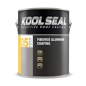 ® KS0024600-16 Premium Fibered Aliminum Roof Coating 5 Year, Silver - 1 gal. - Picture 1 of 1
