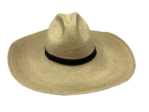 Sunbody Herren Größe (60) 71/2 braun handgefertigt Palmblätter Cowboy breite Krempe Hut - Bild 1 von 10