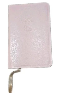New Testament & Psalms Pink Baby Pocket Bible Authorized King James Version 1989 - Foto 1 di 8