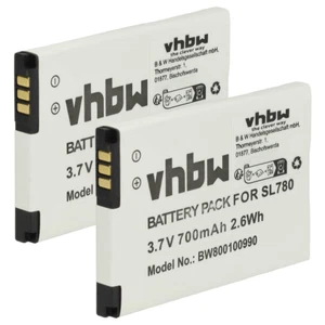 2x Akku für Siemens Gigaset V30145-K1310K-X444 V30145-K1310-X445 700mAh 3,7V - Afbeelding 1 van 9