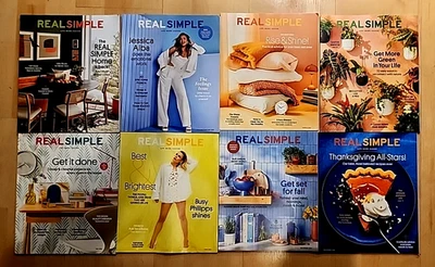 Real Simple Magazine Lot 7 Books from 2024 1 book from 2023 Used (see notes) - Image 1 of 4