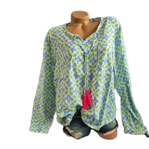 Zwillingsherz Tunika Bluse Shirt Gemustert Langarm S bis XL (3 256) NEU - Bild 1 von 8