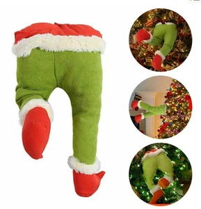 Plush Toy Doll How The Grinch Stole Christmas Legs Xmas Tree Wreath Decoration - Bild 1 von 3