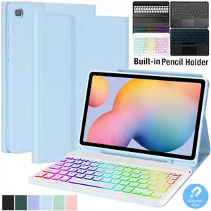 Bluetooth Keyboard Case Cover For Samsung Galaxy Tab S6 Lite 10.4 P620 P625 P613 - Picture 1 of 111