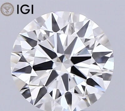 Round Cut 1.00 CT. CVD Lab Grown Diamond with IGI Certified G Color VS1 Clarity - Image 1 of 4