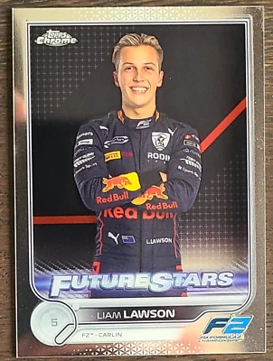 2022 Topps Formula 1 Chrome Base 81 Liam Lawson - F2 Carlin F1 Rookie RC - Image 1 of 2