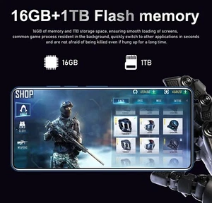 GT10 Pro 5G Smartphone 7.3in Unlocked Android Cellphones Dual SIM 16GB+1TB 1PACK - Picture 1 of 12