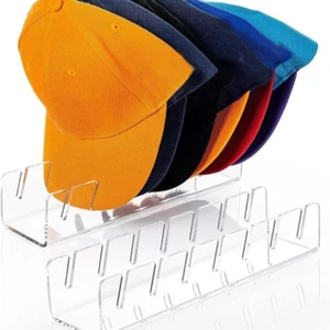 Confezione 2 Cappelli Supporto Per Berretti Baseball Espositore E Organizer No Installazione Acrilico Nuovi - Foto 1 di 11