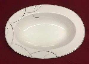 Nikko Elegant Swirl 11" Oval Vegetable Bowl - Picture 1 of 3