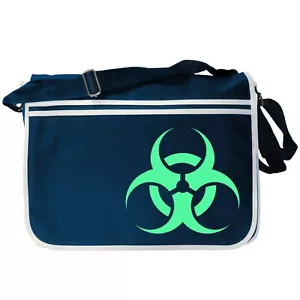 Biohazard Radiation Toxic Symbol GLOW Canvas Umhängetasche Messenger Schultertasche - Bild 1 von 12