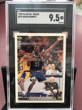 1995-96 UD Collector’s Choice KEVIN GARNETT Graded RC Rookie #275 SGC 9.5 MT+