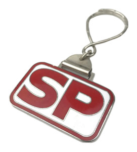 Vtg Southern Pacific SP Railroad Keychain Train Locomotive H.M.C. Korea