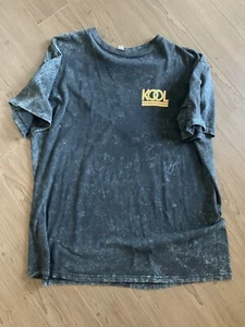 VTG Kool Tobacco Mens Tee Shirt Acid Wash BLK Vintage XL Oversized Fit 90s - Picture 1 of 4