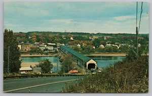 Postal de colección El puente cubierto más largo del mundo Nuevo Brunswick Canadá - Imagen 1 de 2