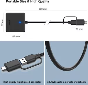 Speicherkartenleser BENFEI 4in1 USB USB-C auf SD Micro SD MS CF Kartenleser - Bild 1 von 11