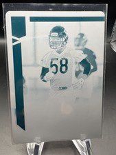 2018 Panini Plates And Patches Roquan Smith Donruss Printing Plate 1/1 Cyan