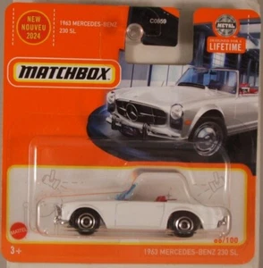 Matchbox #86 1963 Mercedes-Benz 230 SL Cabrio, Ausgabe 2024, kurze Karte (NEU) - Bild 1 von 3
