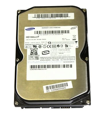 Samsung HD160JJ/P 150411FL967078 3.5" 160GB SATA 7200 RPM Hard Disk Drive - Image 1 of 4