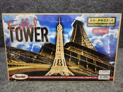 Puzzled 3D Puzzle 52 Wood Pieces EIFFEL TOWER - Image 1 of 2