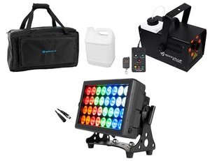 American DJ 32 HEX PANEL IP DMX Outdoor Wash/Blinder/Strobe Effect Light+Fogger - Picture 1 of 12