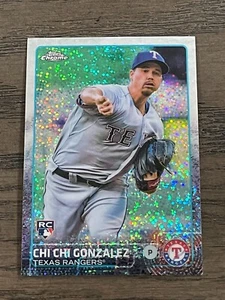 2015 Topps Update Chrome Chi Chi Gonzalez Rookie #US102 Texas Rangers  - Picture 1 of 2