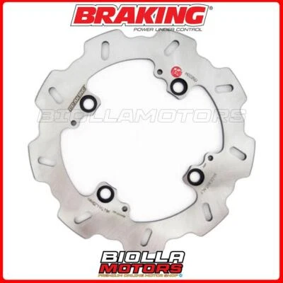 HO22RID DISCO FRENO POSTERIORE DX BRAKING HONDA CBR RR 600 2005 - WAVE FISSO - - Immagine 1 di 4