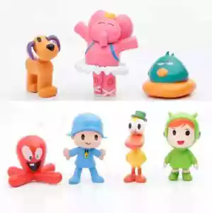 7pcs/set Cartoon Pocoyo Zinkia Doll PVC Action Figures Kids Toy Birthday toy new - Picture 1 of 1