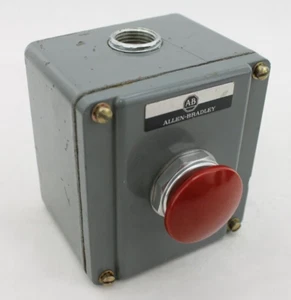 Allen-Bradley 800T-1TA Ser N + 800T-D6 + Two 800T-XA Enclosed Pushbutton - Picture 1 of 12