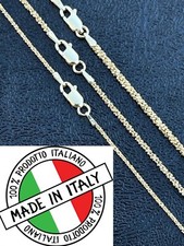 Mens Womens 14k Gold Plated Solid 925 Sterling Silver Hip Hop Sparkle Rope Chain