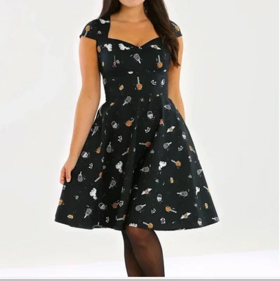 Hell Bunny Trick or Treat 50’s Dress Halloween Candy New With Tags Size XL Pinup - Image 1 of 4