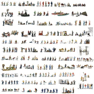 Hand-painted N scale figures sets Woodland Scenics - Picture 1 of 125