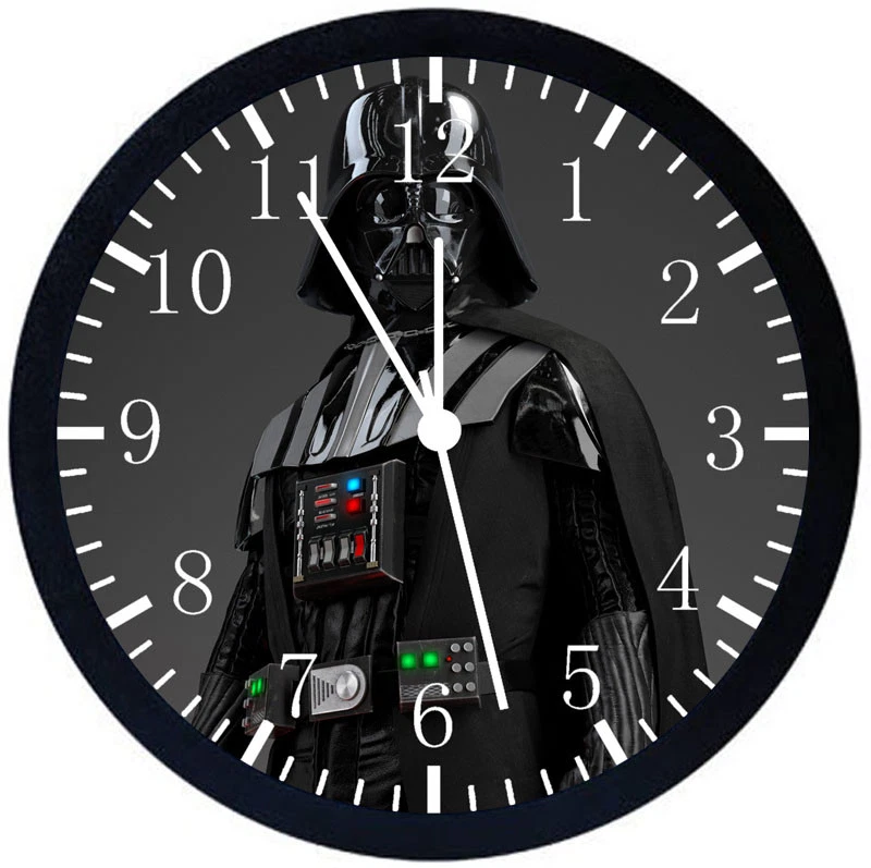 Star Wars Anakin Skywalker Darth Vader Black Frame Wall Clock Decor or Gifts F70 - Image 1 of 1