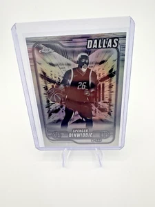 2024-25 Topps cromo Spencer Dinwiddie refractor negativo Dallas Mavericks #175 - Imagen 1 de 2