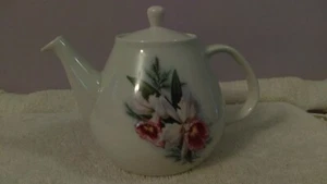 Mosa Maastricht Teapot with purple & white cattleya orchids flowers OH1471 - Picture 1 of 5