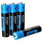 Kratax Aaa Batteries 1.5V Lithium Aaa Batteries Rechargeable 1100Mwh 1600 Cycles
