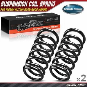 2x Rear Left & Right Coil Springs for Nissan Altima 2002-2006 Maxima 2004-2008 - Picture 1 of 9