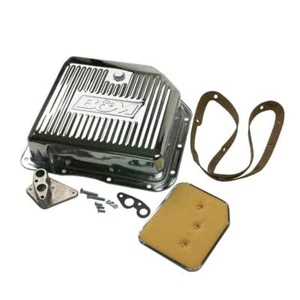 Bandeja de transmisión cromada profunda B&M Hi-Tek para transmisión GM TH350 - 30289 - Imagen 1 de 3