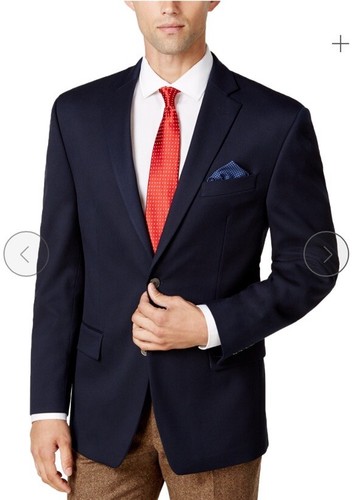 Giacca tuta cappotto sportivo blazer misto lana blu navy uomo Michael Kors 40L (BR)