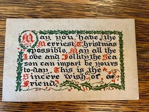 Antike Weihnachts Postkarte verschickt Memphis Tennessee mit Stempel - Bild 1 von 2