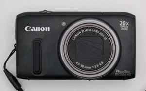 Canon PowerShot SX260 HS 12.1MP Digitalkamera GPS 20x Zoom - Blitzfehler - Bild 1 von 15