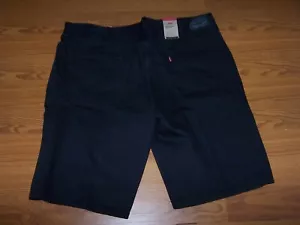 Size 46 Mens Loose Levi's Jean Shorts 469 Levi Strauss (Black) - Picture 1 of 4