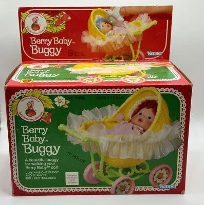 Cochecito de bebé Strawberry Shortcake Berry 1984 nuevo sellado Foto 1 de 4