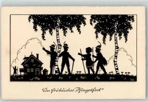 39416385 - Scherenschnitt Wanderer AGB Nr.3887 Pfingsten - Bild 1 von 2