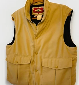 Chaleco acolchado LL Bean de colección Maine Guide EE. UU. Para hombres Medio Beige Tostado Años 70 Primaloft - Imagen 1 de 24