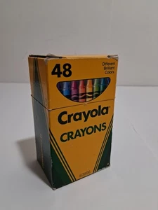 Vintage Crayola Crayon No. 48 Binney & Smith Different Brilliant Colors 1990 - Picture 1 of 13