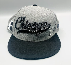 Chicago Bulls Mitchell & Ness Hardwood Classics SnapBack Wollmütze Kappe grau schwarz - Bild 1 von 8