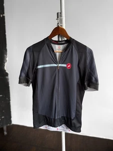 Castelli Rosso Corsa Damen schwarz grau durchgehender Reißverschluss Radtrikot Logo Größe - L/XL - Bild 1 von 6
