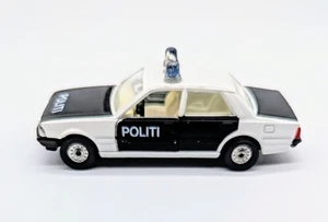 Corgi Police/Politi Peugeot 505 STI Black/White Finnish Vintage 1980's - Picture 1 of 9