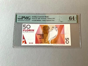 Aruba 50 Florin P-13 1993 PMG 64 EPQ - Picture 1 of 4